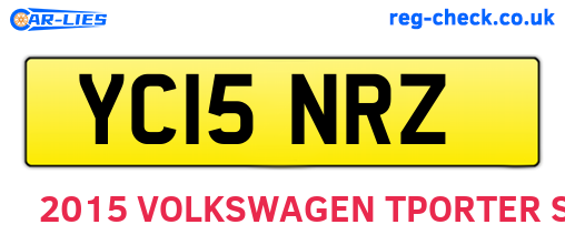 YC15NRZ are the vehicle registration plates.