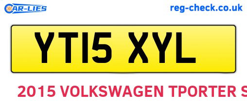 YT15XYL are the vehicle registration plates.