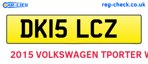 DK15LCZ are the vehicle registration plates.