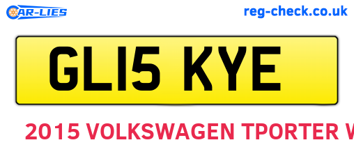 GL15KYE are the vehicle registration plates.