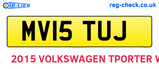 MV15TUJ are the vehicle registration plates.