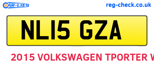 NL15GZA are the vehicle registration plates.