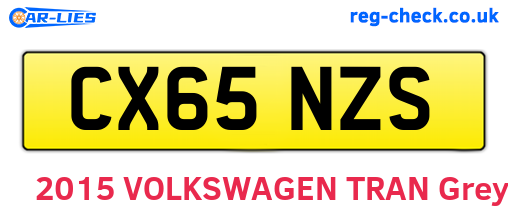 CX65NZS are the vehicle registration plates.