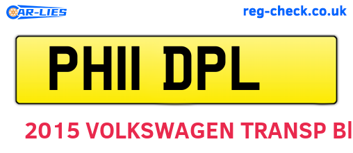 PH11DPL are the vehicle registration plates.