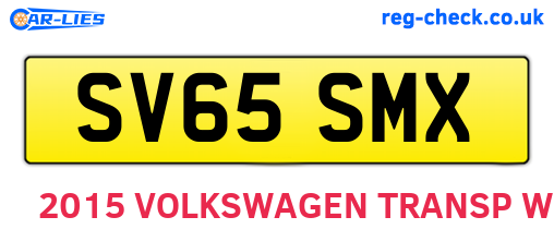 SV65SMX are the vehicle registration plates.