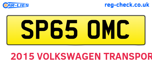 SP65OMC are the vehicle registration plates.