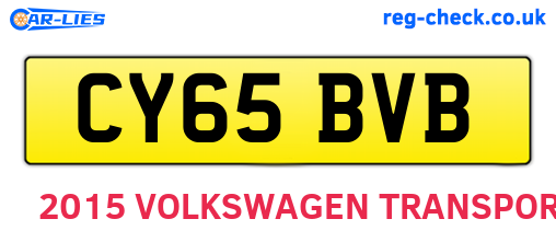 CY65BVB are the vehicle registration plates.