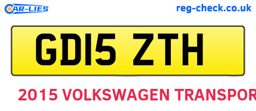 GD15ZTH are the vehicle registration plates.