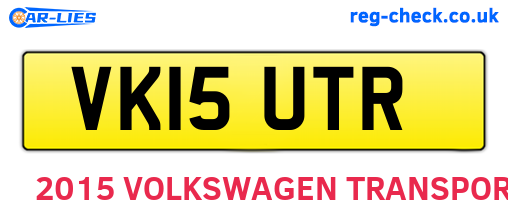 VK15UTR are the vehicle registration plates.