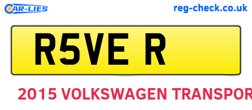 R5VER are the vehicle registration plates.