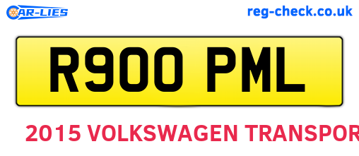 R900PML are the vehicle registration plates.