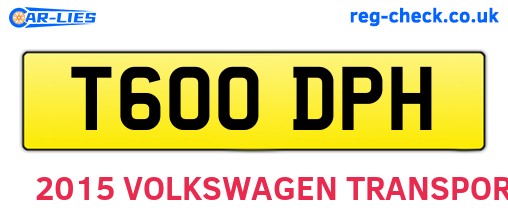 T600DPH are the vehicle registration plates.