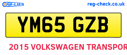 YM65GZB are the vehicle registration plates.
