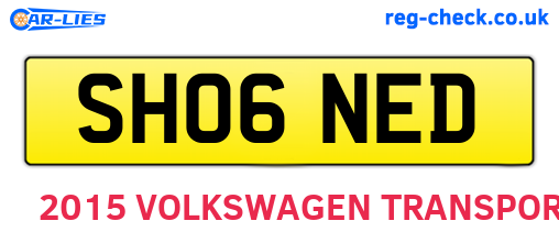 SH06NED are the vehicle registration plates.