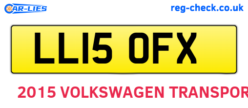 LL15OFX are the vehicle registration plates.