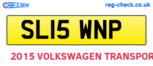 SL15WNP are the vehicle registration plates.