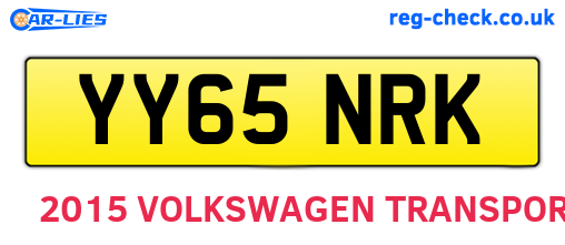 YY65NRK are the vehicle registration plates.