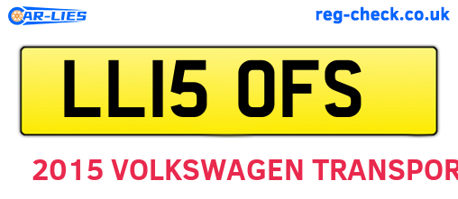 LL15OFS are the vehicle registration plates.