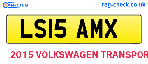 LS15AMX are the vehicle registration plates.