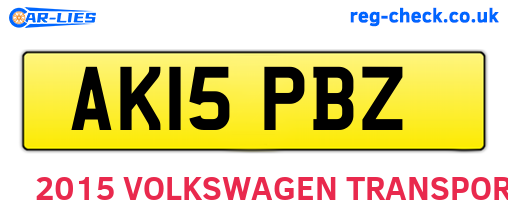 AK15PBZ are the vehicle registration plates.