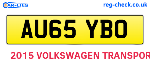 AU65YBO are the vehicle registration plates.