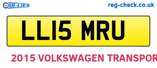 LL15MRU are the vehicle registration plates.