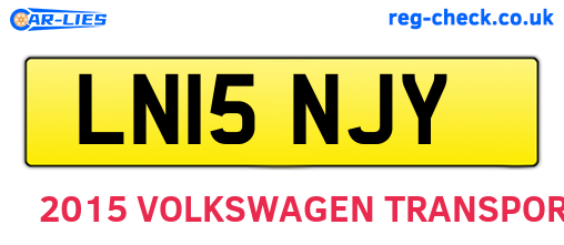 LN15NJY are the vehicle registration plates.
