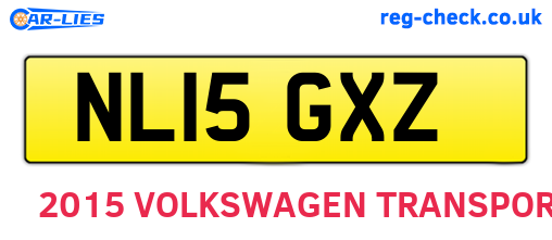 NL15GXZ are the vehicle registration plates.