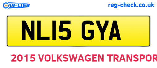 NL15GYA are the vehicle registration plates.