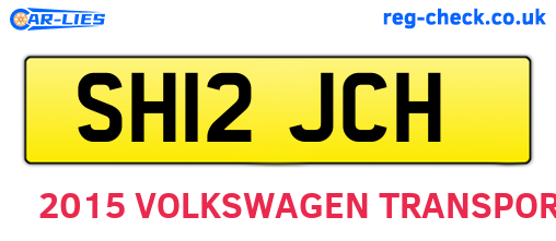 SH12JCH are the vehicle registration plates.