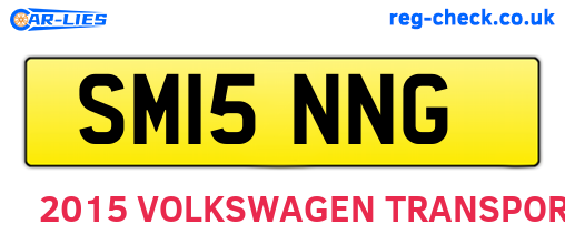 SM15NNG are the vehicle registration plates.