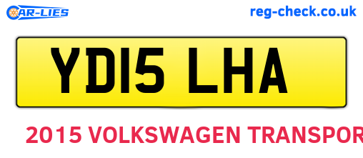 YD15LHA are the vehicle registration plates.