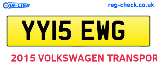 YY15EWG are the vehicle registration plates.