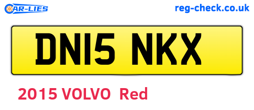 DN15NKX are the vehicle registration plates.