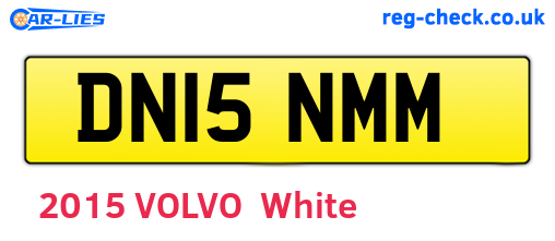 DN15NMM are the vehicle registration plates.