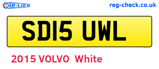SD15UWL are the vehicle registration plates.