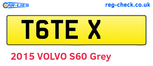 T6TEX are the vehicle registration plates.