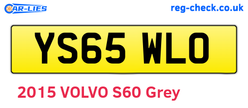 YS65WLO are the vehicle registration plates.