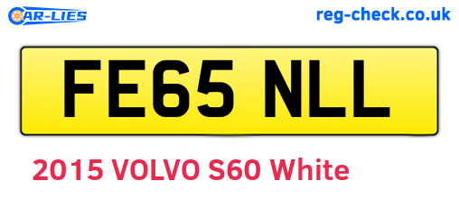 FE65NLL are the vehicle registration plates.