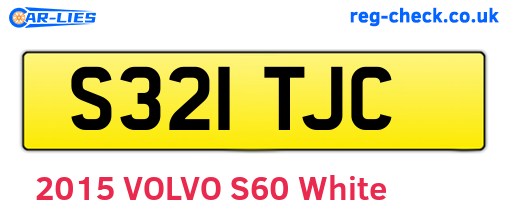 S321TJC are the vehicle registration plates.