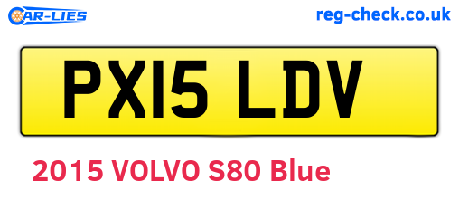 PX15LDV are the vehicle registration plates.