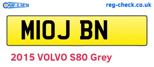 M10JBN are the vehicle registration plates.
