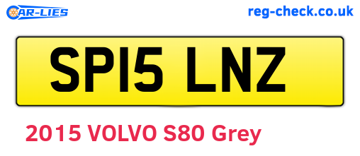 SP15LNZ are the vehicle registration plates.