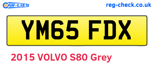 YM65FDX are the vehicle registration plates.