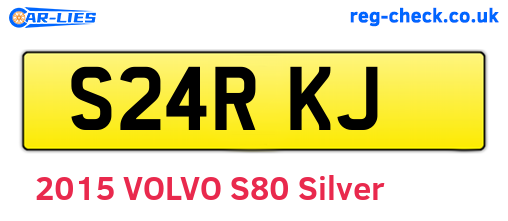 S24RKJ are the vehicle registration plates.