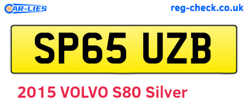SP65UZB are the vehicle registration plates.