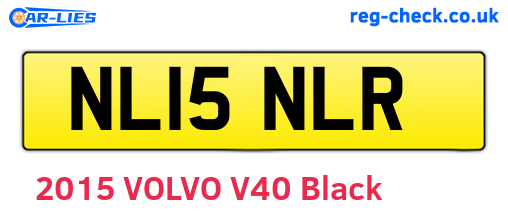 NL15NLR are the vehicle registration plates.