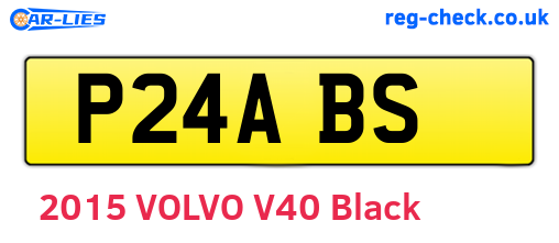 P24ABS are the vehicle registration plates.