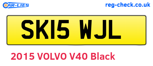 SK15WJL are the vehicle registration plates.