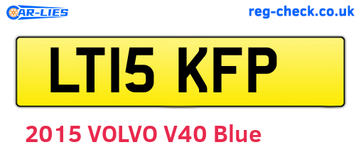 LT15KFP are the vehicle registration plates.